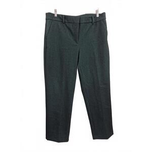 Loft The Riviera Slim Ladies Teal Green Black Dress High Waist  Straight Leg Pan